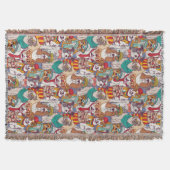 Couverture Motif mignon de mode de chiot (Devant)