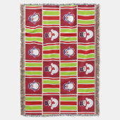 Couverture Motif mignon de Noël avec des bonhommes de neige (devant Vertical)