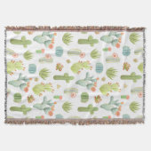 Couverture Motif mignon de position de cactus (Devant)