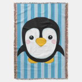 Couverture Motif mignon de rayures bleues de conception de (devant Vertical)