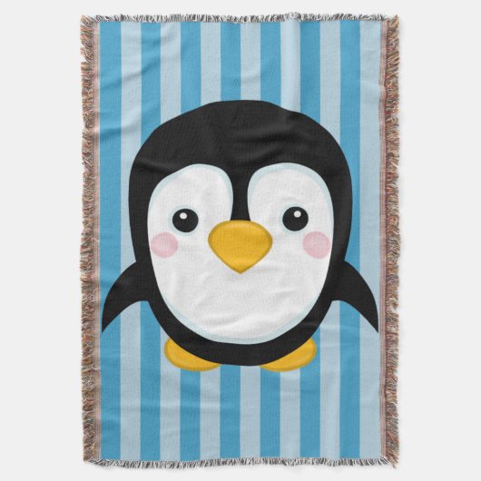 Couverture Motif mignon de rayures bleues de conception de (devant Vertical)