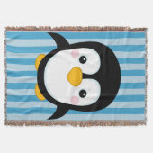 Couverture Motif mignon de rayures bleues de conception de (Devant)