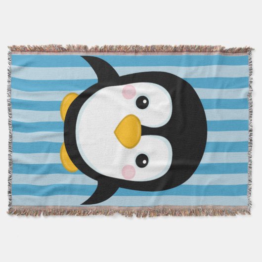 Couverture Motif mignon de rayures bleues de conception de (Devant)