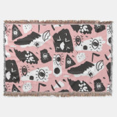 Couverture Motif moderne abstrait d'oeil et de lèvres (Devant)