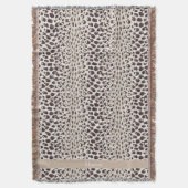 Couverture Motif moderne chic brun cheetah imprimé monogramme (devant Vertical)