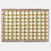 Couverture Motif moderne des arbres de Noël (Devant)
