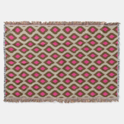Couverture Motif moderne d'ikat (Devant)