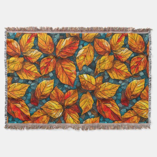 Couverture Motif mosaïque d'automne (Devant)