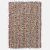 Couverture motif multicolore de symboles de paix (devant Vertical)