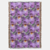 Couverture Motif naturel Fleur Iris Lavande (devant Vertical)