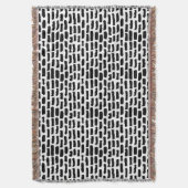 Couverture Motif noir de courses de brosse (devant Vertical)