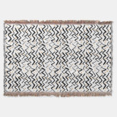 Couverture Motif noir de courses et de points de brosse (Devant)