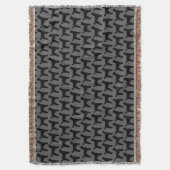 Couverture Motif noir de silhouettes de caniche standard (devant Vertical)