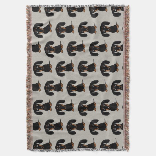 Couverture Motif noir et bronzage enduit doux mignon de (devant Vertical)