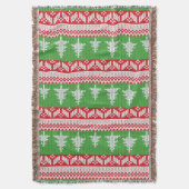 Couverture Motif norvégien des arbres de Noël alpins (devant Vertical)