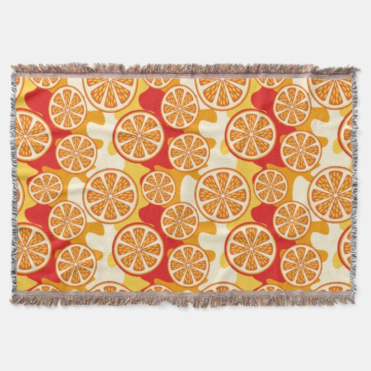 Couverture motif orange (Devant)