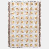 Couverture Motif orange d'illustration de hibou (devant Vertical)