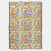 COUVERTURE MOTIF ORANGE FLOWER (devant Vertical)