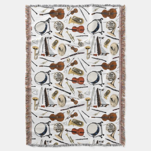 Couverture Motif Orchestra Instruments (devant Vertical)
