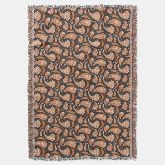 Couverture Motif Paisley (devant Vertical)