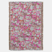 Couverture Motif paisley blanc rose (devant Vertical)