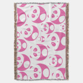 Couverture Motif Panda rose et blanc Kawaii Baby (devant Vertical)