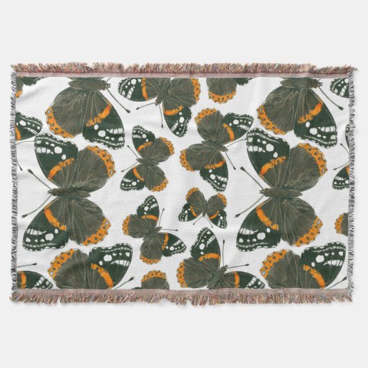 Couverture Motif papillon de l'amiral rouge (Devant)