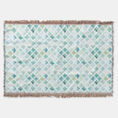 Couverture Motif peint à la main de turquoise (Devant)