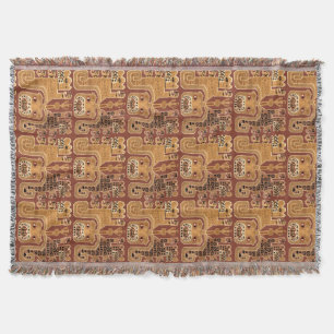Couverture Motif péruvien précolombien de la tribu Jaguar War