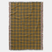 Couverture Motif Plaid rustique vert et or (devant Vertical)