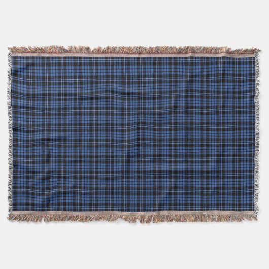 Couverture Motif plat classique bleu Tartan (Devant)