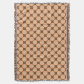 Couverture Motif Pointe Rose Peach Tan Stylé (devant Vertical)