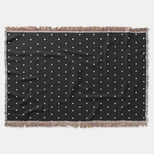 Couverture Motif Pois minuscule noir et blanc Preppy (Devant)