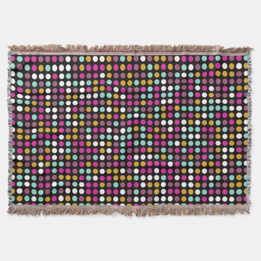 Couverture Motif Polka coloré (Devant)
