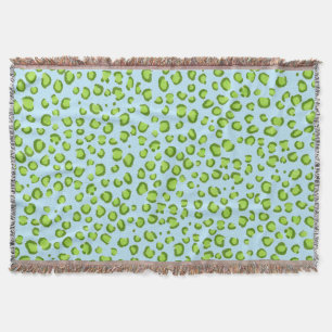 Couverture Motif Poster de animal moderne Green Leopard