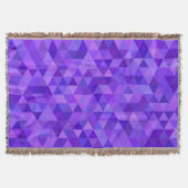 Couverture Motif pourpre foncé de triangle (Devant)
