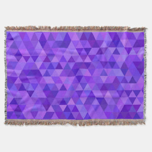 Couverture Motif pourpre foncé de triangle