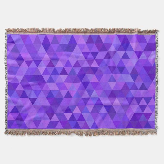 Couverture Motif pourpre foncé de triangle (Devant)