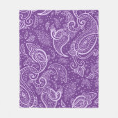 Couverture Motif Purple Paisley (Devant)
