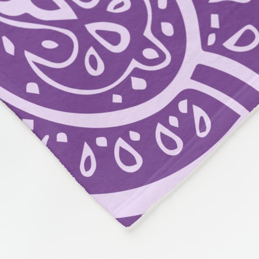 Couverture Motif Purple Paisley (Coin)