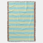 Couverture Motif rayé pastel doux - Citron Crème & Bernicle (devant Vertical)