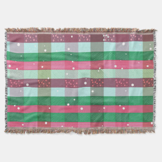 Couverture Motif rayures de Noël classiques