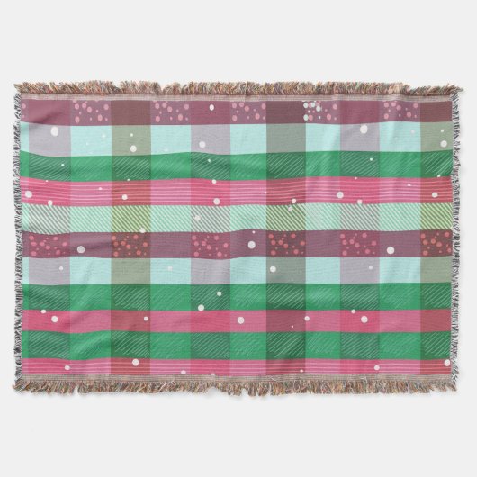 Couverture Motif rayures de Noël classiques (Devant)