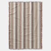 Couverture Motif rayures tons terre neutres Design (devant Vertical)