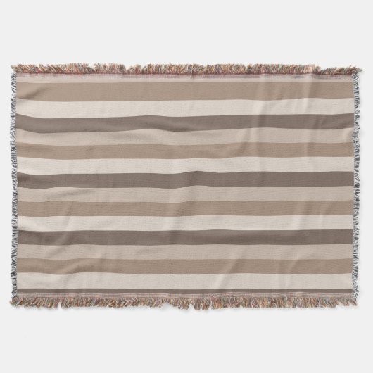 Couverture Motif rayures tons terre neutres Design (Devant)