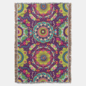 Couverture Motif Retro Mandala (devant Vertical)