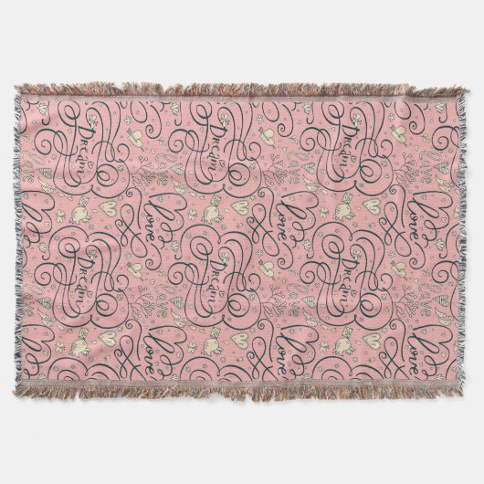 Couverture Motif romantique avec des coeurs et des oiseaux (Devant)