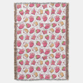 Couverture motif romantique de nourriture (devant Vertical)