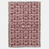 Couverture Motif rose bordeaux Abstrait simple (devant Vertical)
