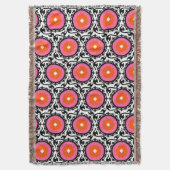 Couverture Motif rose de Suzani (devant Vertical)